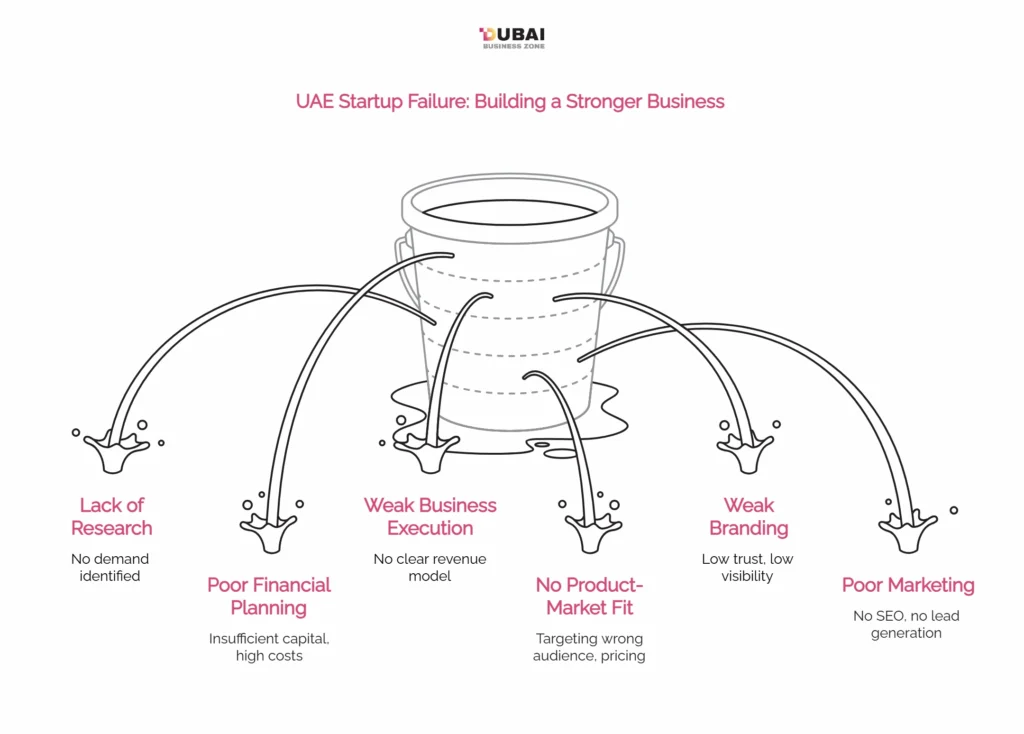 UAE Startup Failure Reasons and How to Build a Stronger Business from Day One? 1 UAE Startup Failure Reasons